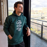 Hoodie [groen & wit]